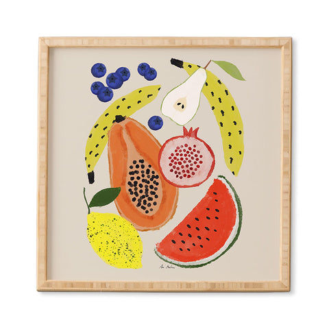 El buen limon Acrylic Fruits Framed Wall Art