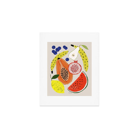 El buen limon Acrylic Fruits Art Print