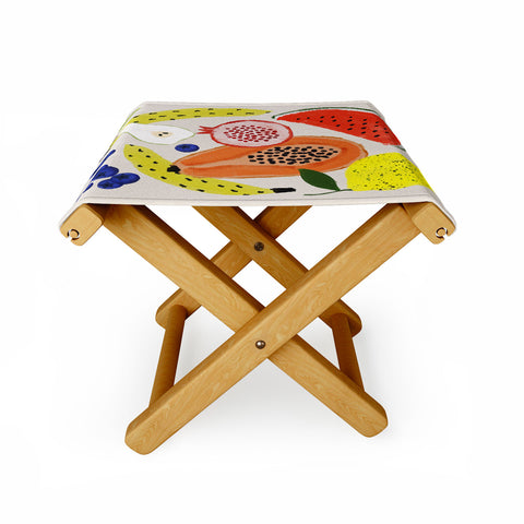 El buen limon Acrylic Fruits Folding Stool