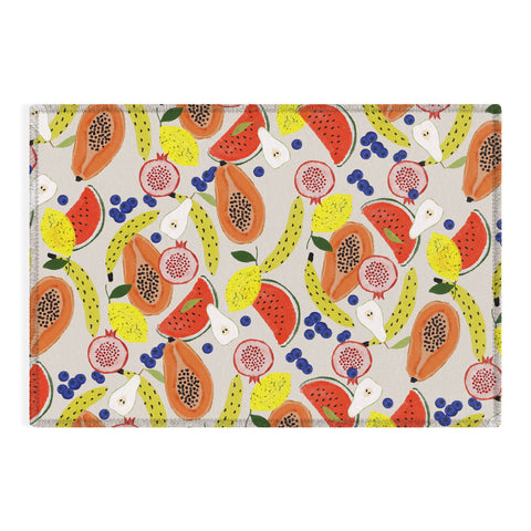 El buen limon Acrylic Fruits Outdoor Rug