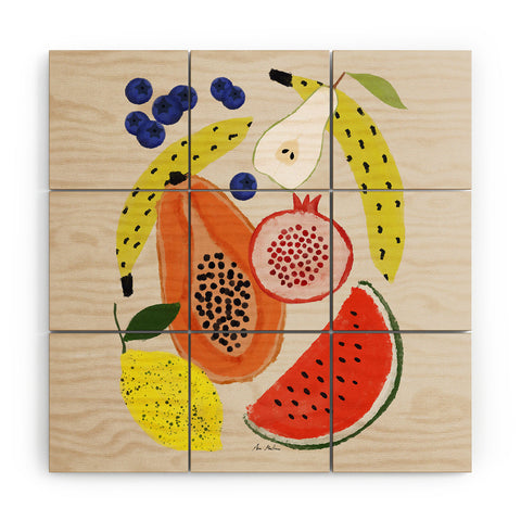 El buen limon Acrylic Fruits Wood Wall Mural