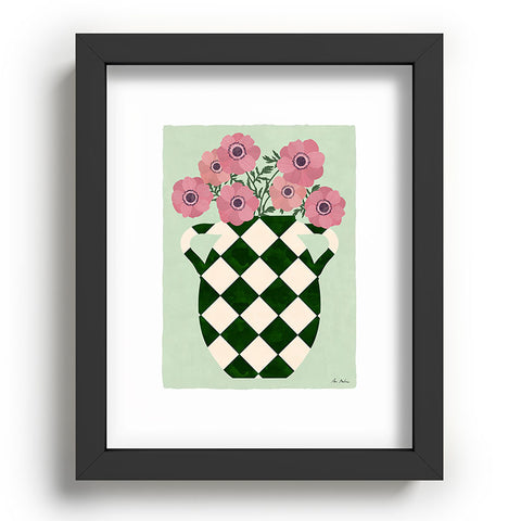 El buen limon Anemones and vase Recessed Framing Rectangle
