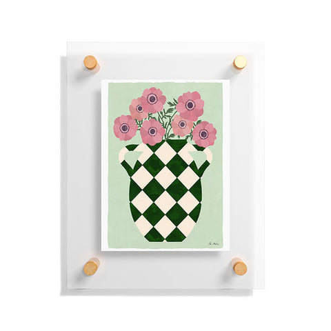 El buen limon Anemones and vase Floating Acrylic Print