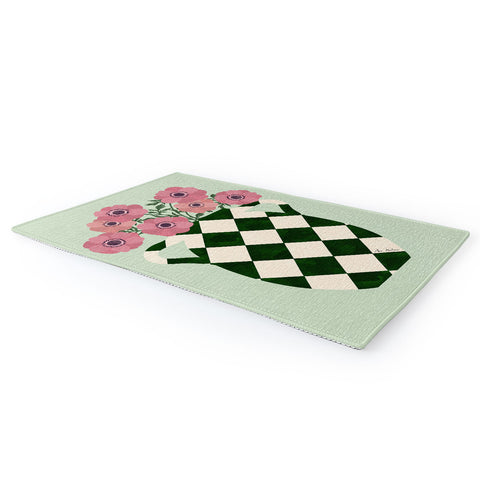 El buen limon Anemones and vase Area Rug