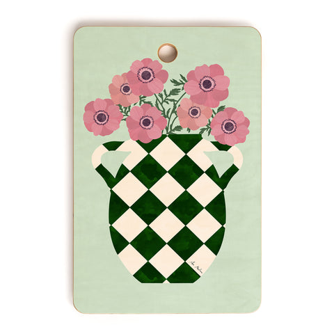 El buen limon Anemones and vase Cutting Board Rectangle