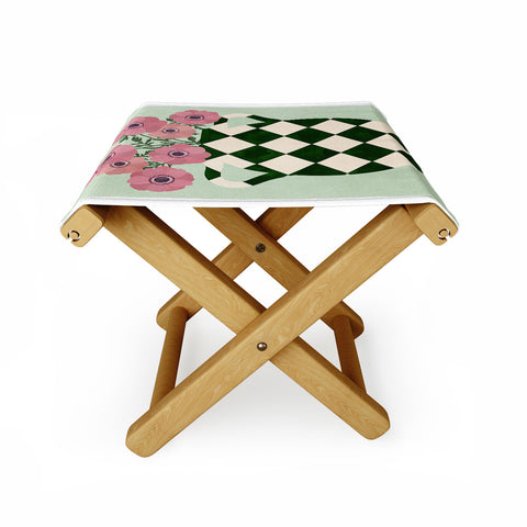El buen limon Anemones and vase Folding Stool
