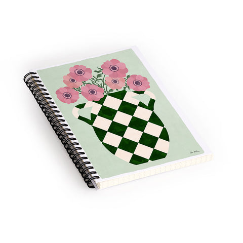 El buen limon Anemones and vase Spiral Notebook