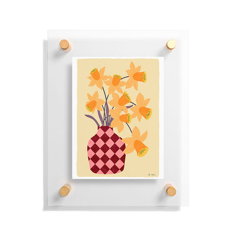 El buen limon Daffodils and vase Floating Acrylic Print