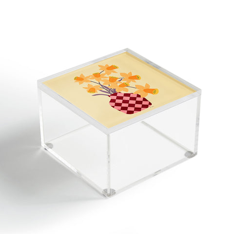 El buen limon Daffodils and vase Acrylic Box