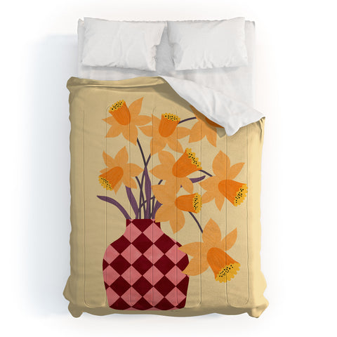 El buen limon Daffodils and vase Comforter