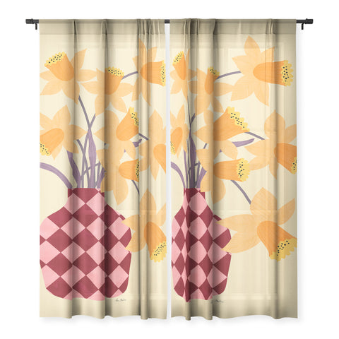 El buen limon Daffodils and vase Sheer Non Repeat