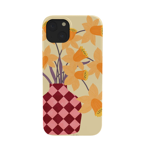 El buen limon Daffodils and vase Phone Case
