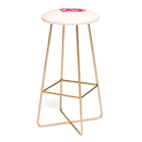 El buen limon Heart and love retro psychedelic Bar Stool