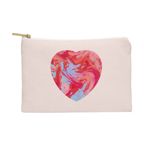 El buen limon Heart and love retro psychedelic Pouch