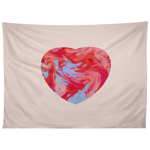 El buen limon Heart and love retro psychedelic Tapestry
