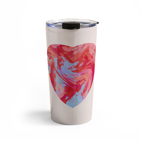 El buen limon Heart and love retro psychedelic Travel Mug