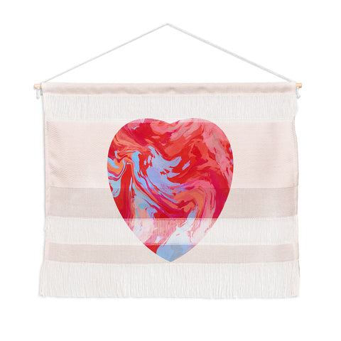 El buen limon Heart and love retro psychedelic Wall Hanging Landscape
