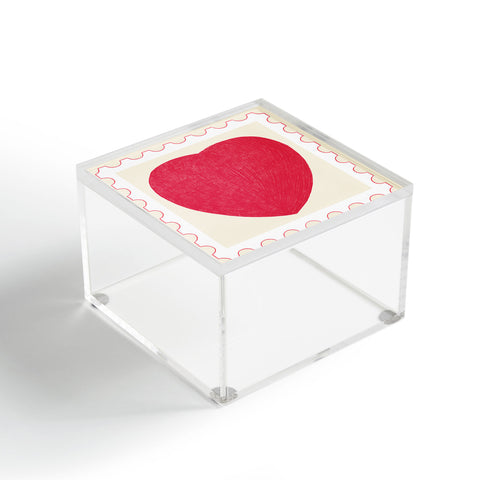 El buen limon Heart and love stamp Acrylic Box