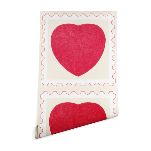 El buen limon Heart and love stamp Wallpaper