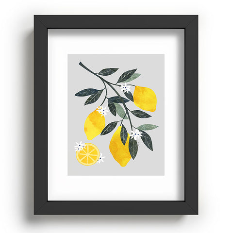 El buen limon Lemon tree branch Recessed Framing Rectangle