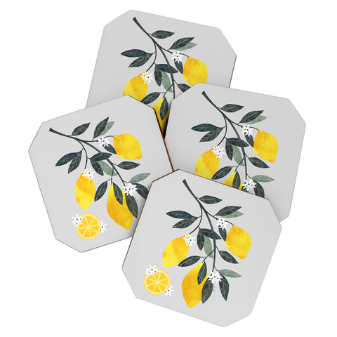 El buen limon Lemon tree branch Coaster Set
