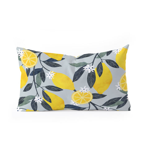 El buen limon Lemon tree branch Oblong Throw Pillow
