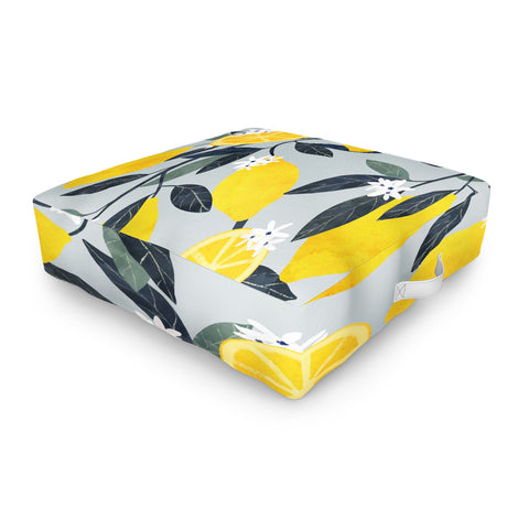 El buen limon Lemon tree branch Outdoor Floor Cushion