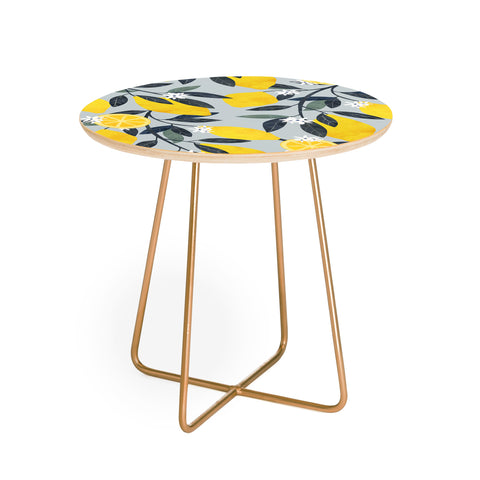 El buen limon Lemon tree branch Round Side Table