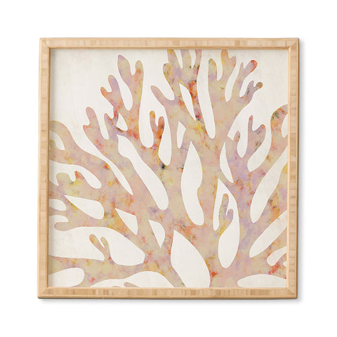 El buen limon Marine corals Framed Wall Art