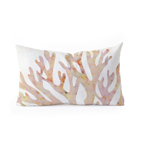 El buen limon Marine corals Oblong Throw Pillow