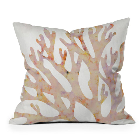 El buen limon Marine corals Throw Pillow