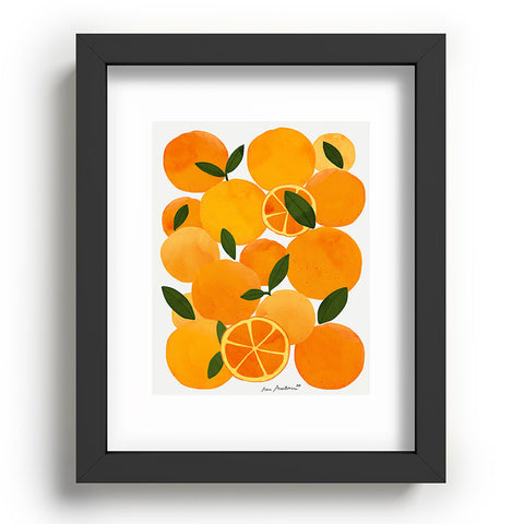 El buen limon mediterranean oranges still life Recessed Framing Rectangle