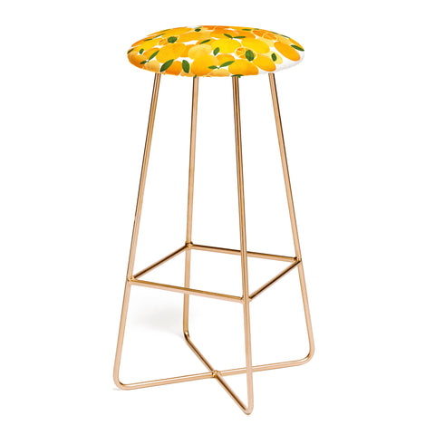 El buen limon mediterranean oranges still life Bar Stool