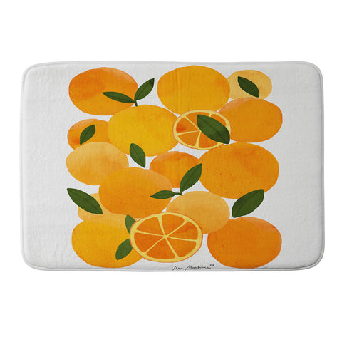 El buen limon mediterranean oranges still life Memory Foam Bath Mat