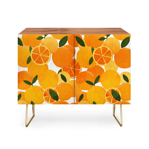 El buen limon mediterranean oranges still life Credenza