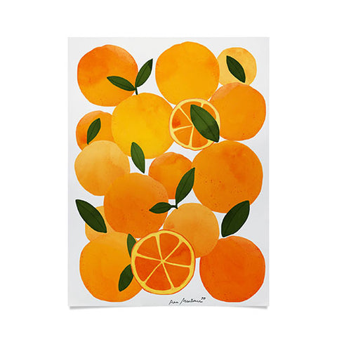 El buen limon mediterranean oranges still life Poster