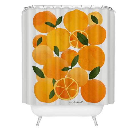 El buen limon mediterranean oranges still life Shower Curtain