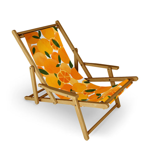 El buen limon mediterranean oranges still life Sling Chair