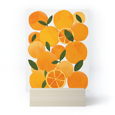 El buen limon mediterranean oranges still life Mini Art Print