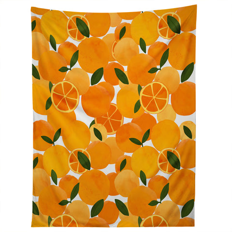El buen limon mediterranean oranges still life Tapestry