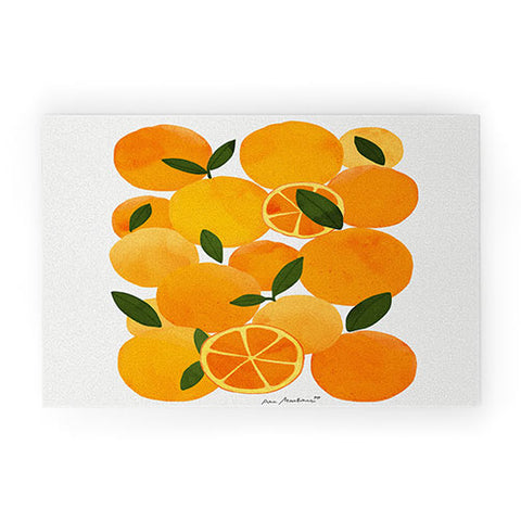El buen limon mediterranean oranges still life Welcome Mat