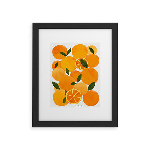 El buen limon mediterranean oranges still life Framed Art Print