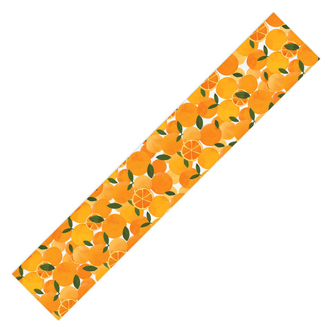 El buen limon mediterranean oranges still life Table Runner