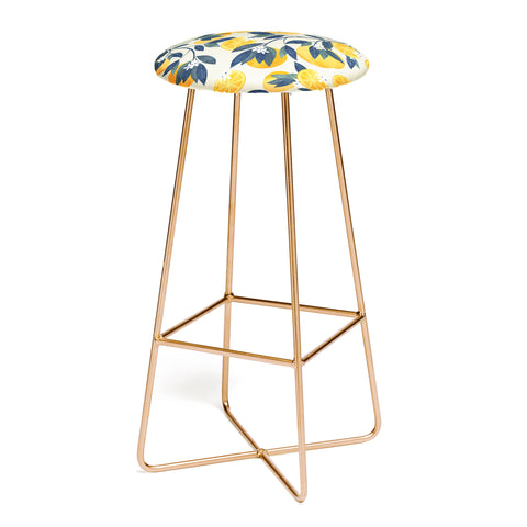 El buen limon Oranges branch and flowers Bar Stool
