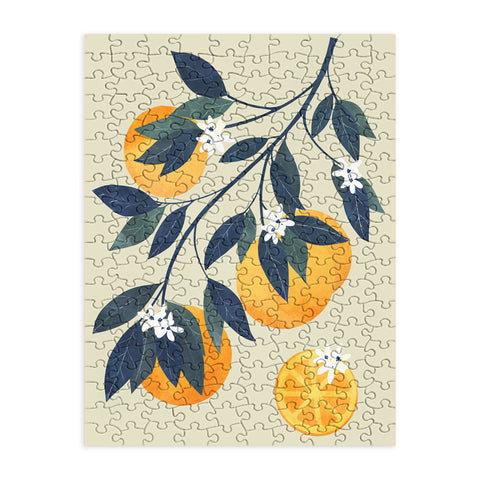 El buen limon Oranges branch and flowers Puzzle