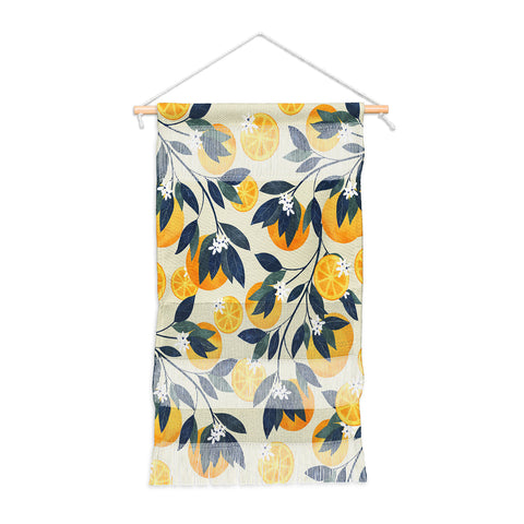 El buen limon Oranges branch and flowers Wall Hanging Portrait