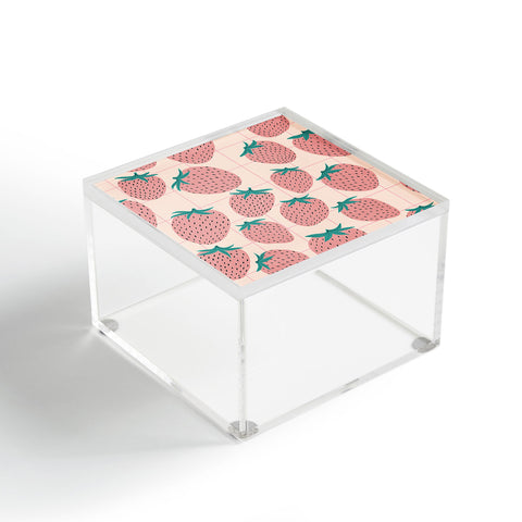 El buen limon Pink strawberries I Acrylic Box