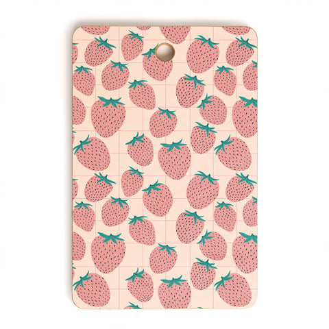 El buen limon Pink strawberries I Cutting Board Rectangle