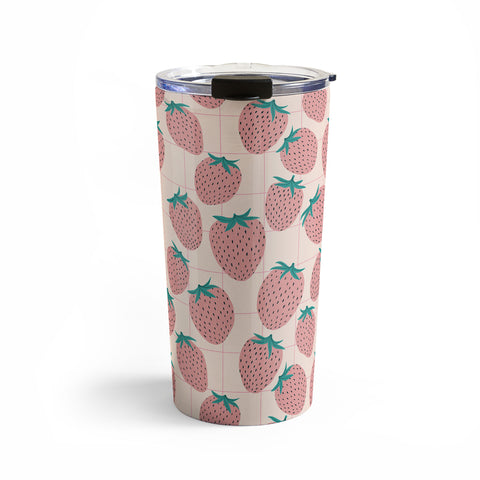 El buen limon Pink strawberries I Travel Mug