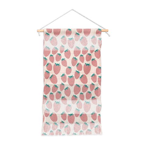 El buen limon Pink strawberries I Wall Hanging Portrait